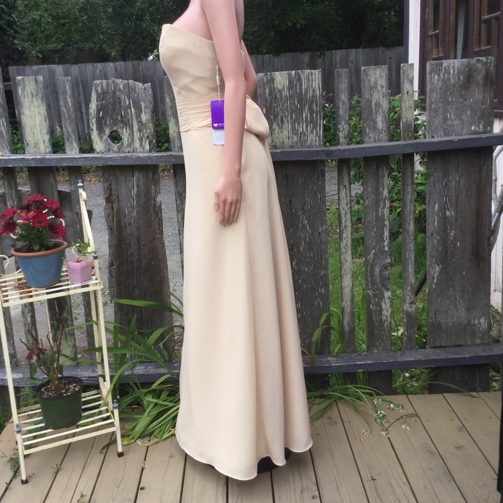 NWT JJsHouse Strapless Floor Length Dress - Picture 3 of 6